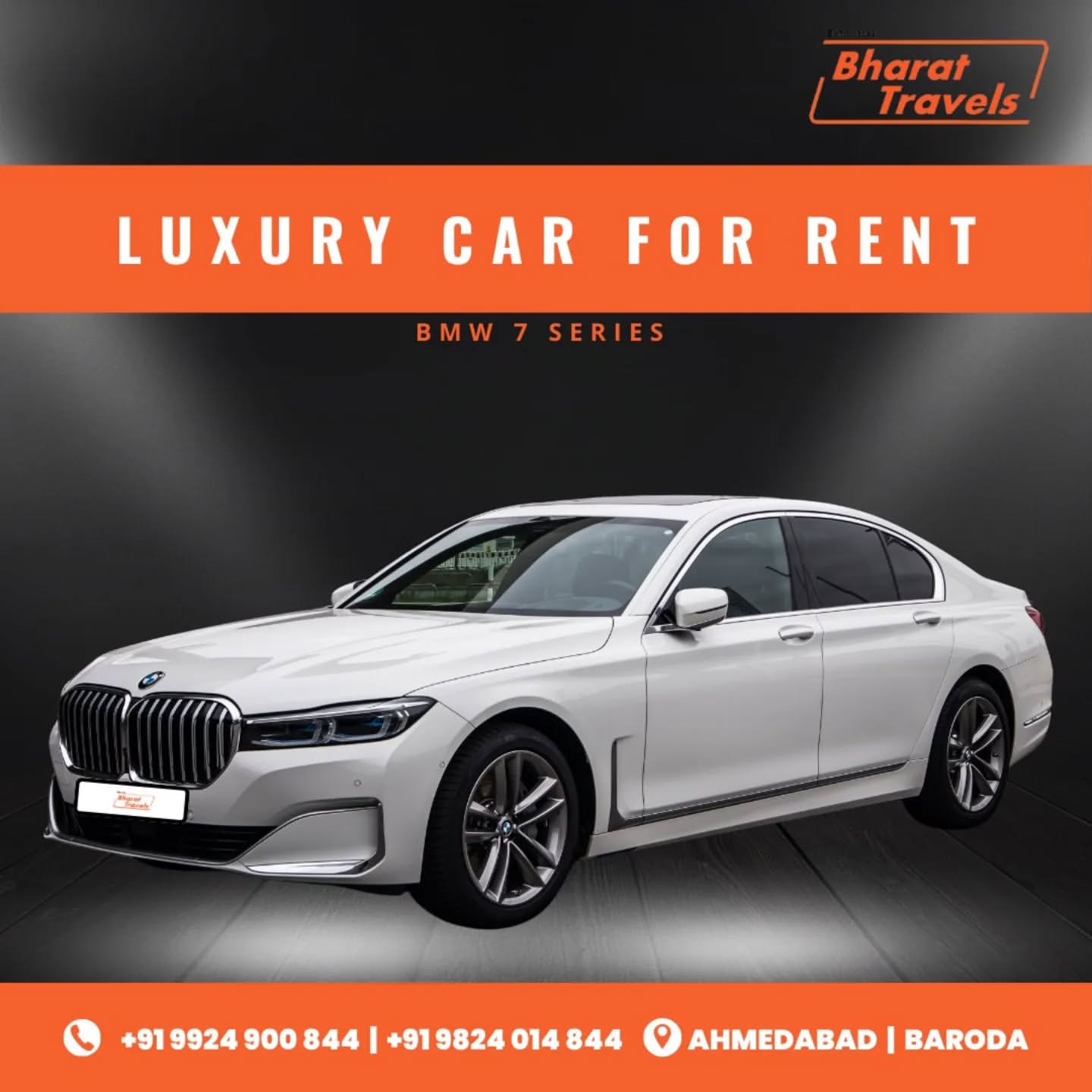BMW car rental in ahmedabad